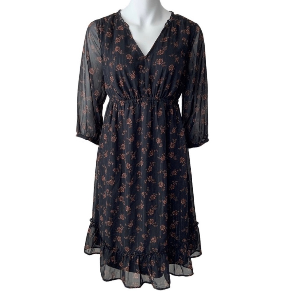 Black & copper maternity dress size Medium